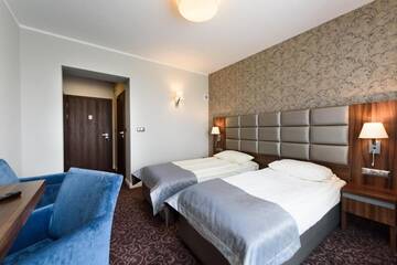 Фото номера Двухместный номер Делюкс с 1 кроватью Отель Hotel Nowy Dwór г. Тшебница 17