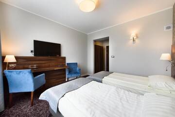 Фото номера Двухместный номер Делюкс с 1 кроватью Отель Hotel Nowy Dwór г. Тшебница 18